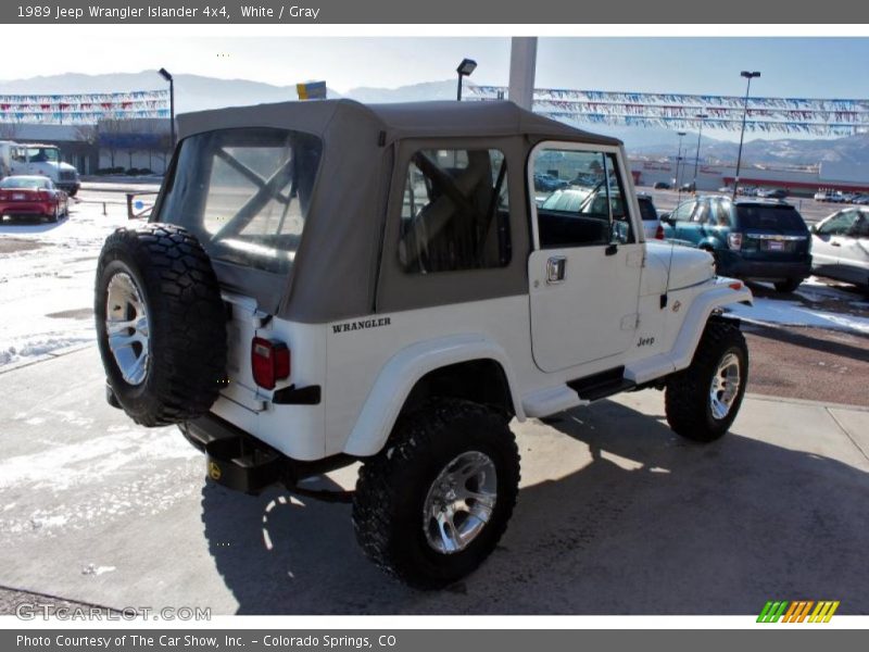 White / Gray 1989 Jeep Wrangler Islander 4x4