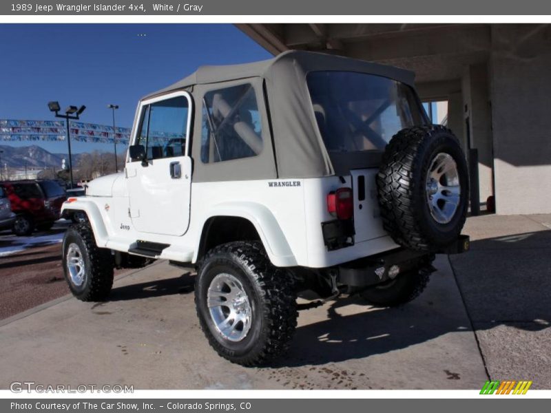 White / Gray 1989 Jeep Wrangler Islander 4x4