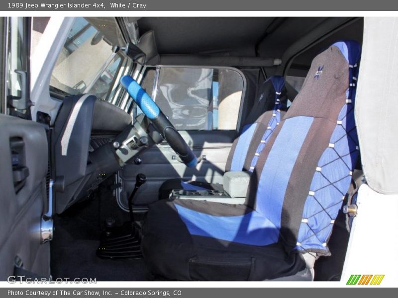 White / Gray 1989 Jeep Wrangler Islander 4x4