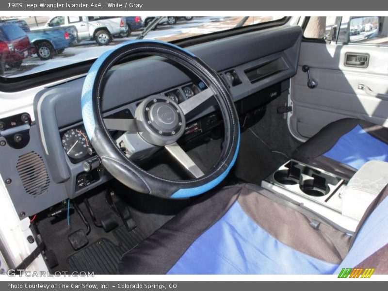 White / Gray 1989 Jeep Wrangler Islander 4x4