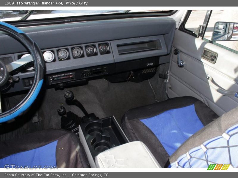 White / Gray 1989 Jeep Wrangler Islander 4x4