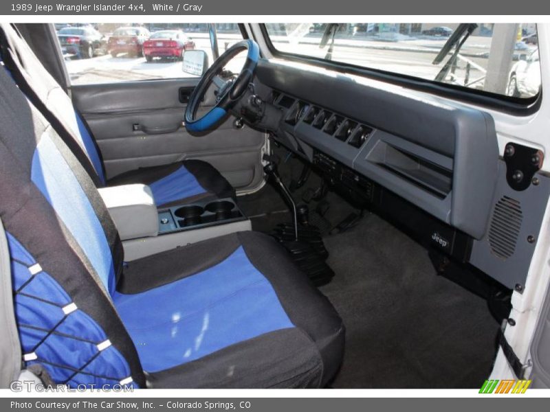 White / Gray 1989 Jeep Wrangler Islander 4x4