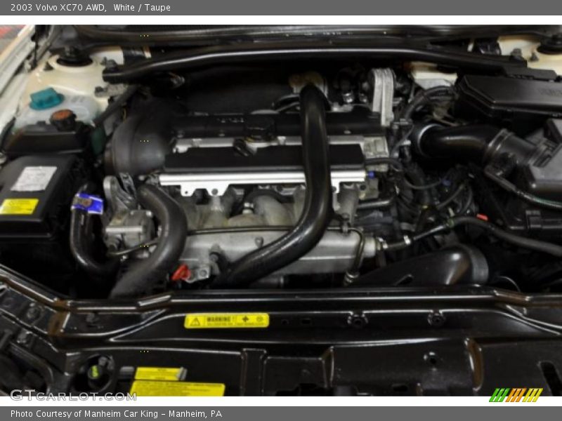  2003 XC70 AWD Engine - 2.5 Liter Turbocharged DOHC 20-Valve 5 Cylinder