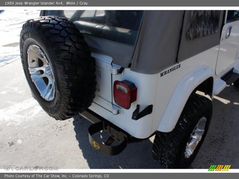 White / Gray 1989 Jeep Wrangler Islander 4x4