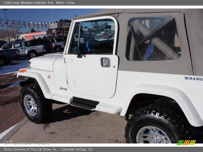 White / Gray 1989 Jeep Wrangler Islander 4x4