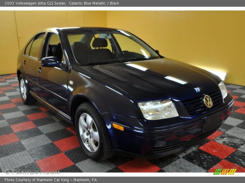 Galactic Blue Metallic / Black 2003 Volkswagen Jetta GLS Sedan