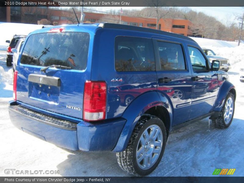 Deep Water Blue Pearl / Dark Slate Gray 2010 Dodge Nitro Heat 4x4