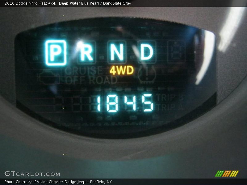 Deep Water Blue Pearl / Dark Slate Gray 2010 Dodge Nitro Heat 4x4