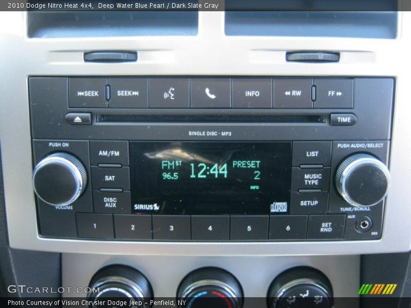 Deep Water Blue Pearl / Dark Slate Gray 2010 Dodge Nitro Heat 4x4