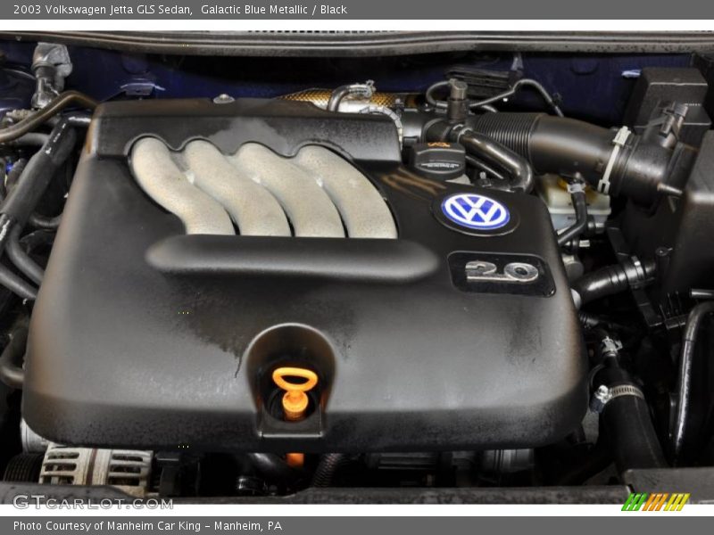 Galactic Blue Metallic / Black 2003 Volkswagen Jetta GLS Sedan