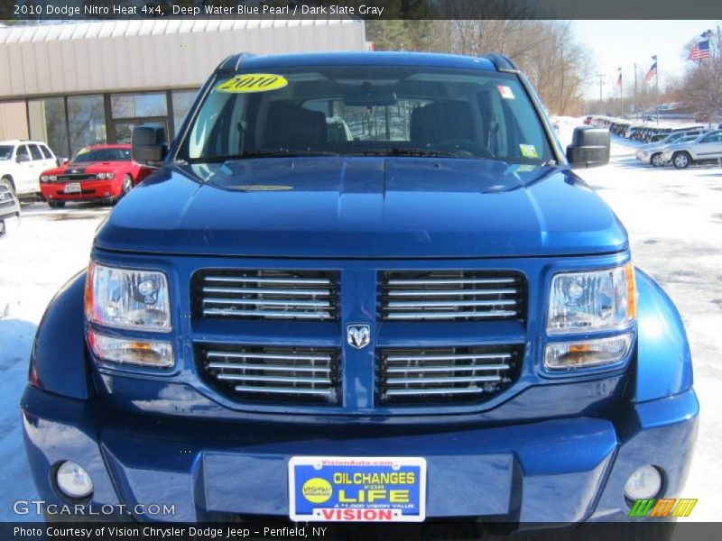 Deep Water Blue Pearl / Dark Slate Gray 2010 Dodge Nitro Heat 4x4