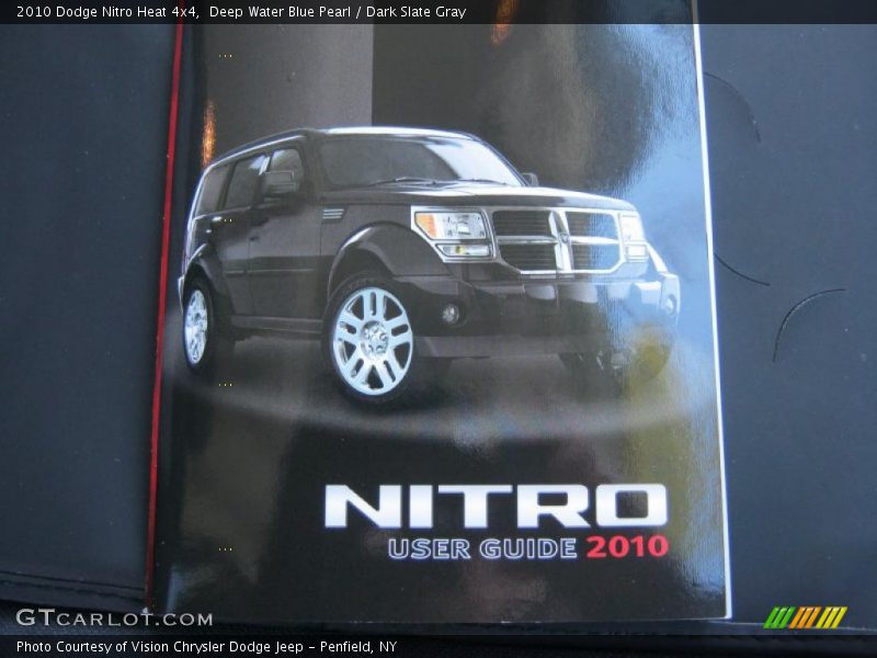 Deep Water Blue Pearl / Dark Slate Gray 2010 Dodge Nitro Heat 4x4