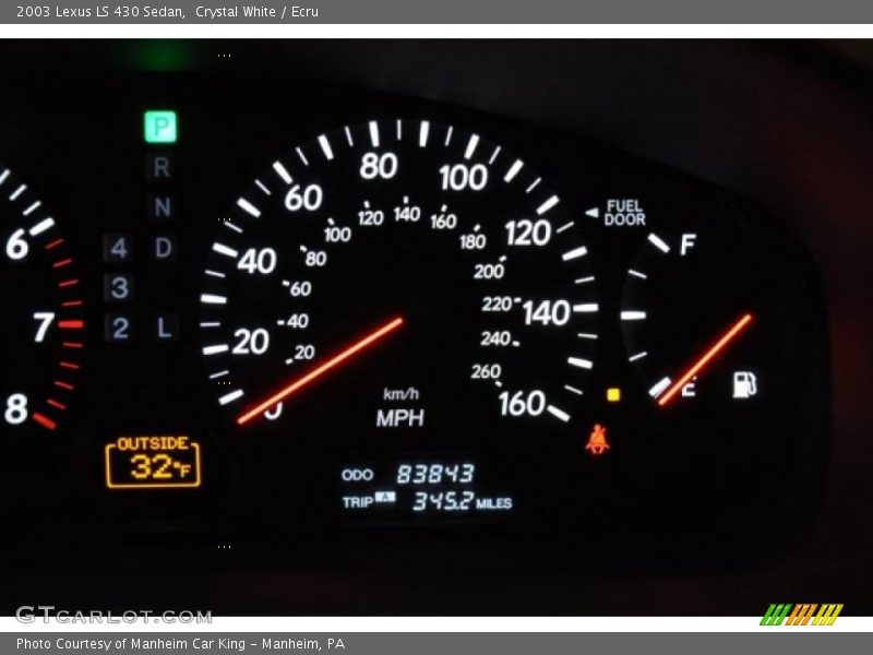 Crystal White / Ecru 2003 Lexus LS 430 Sedan