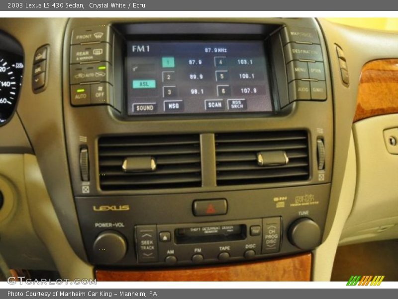 Crystal White / Ecru 2003 Lexus LS 430 Sedan