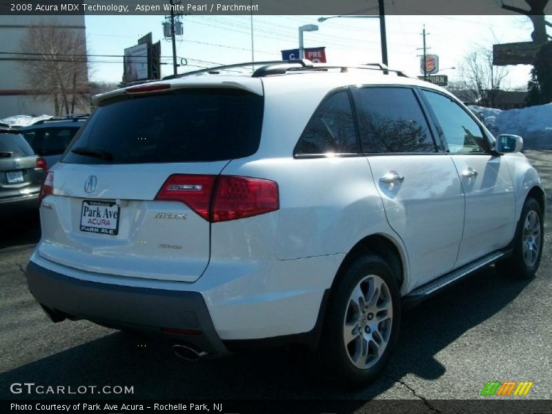 Aspen White Pearl / Parchment 2008 Acura MDX Technology