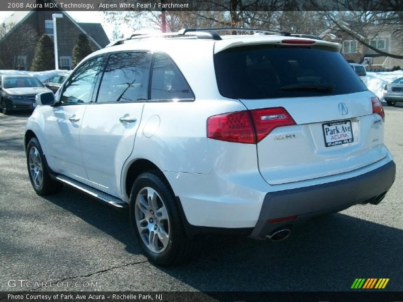 Aspen White Pearl / Parchment 2008 Acura MDX Technology