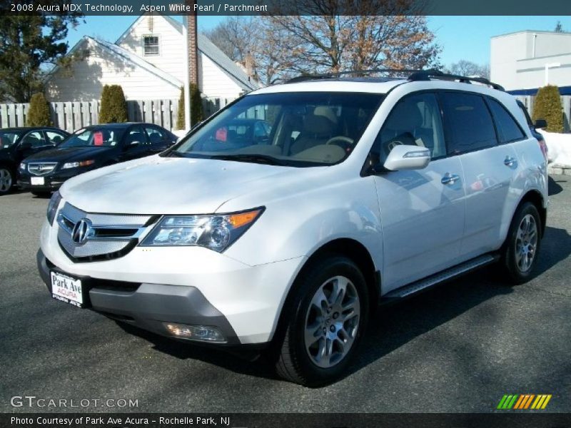 Aspen White Pearl / Parchment 2008 Acura MDX Technology