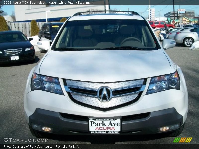 Aspen White Pearl / Parchment 2008 Acura MDX Technology
