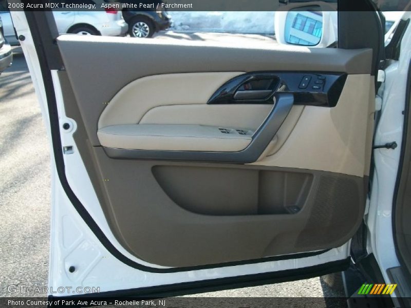 Aspen White Pearl / Parchment 2008 Acura MDX Technology