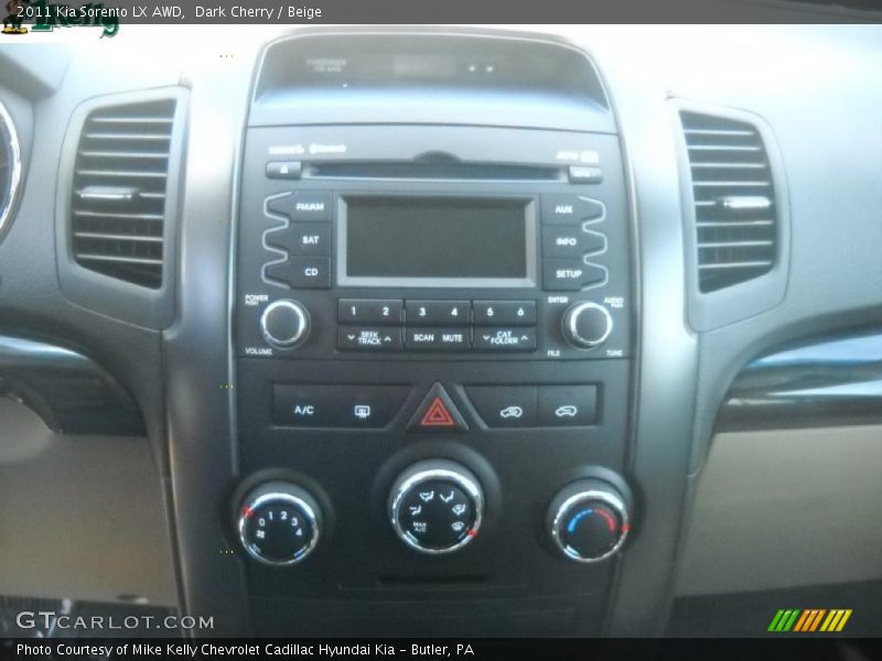 Dark Cherry / Beige 2011 Kia Sorento LX AWD