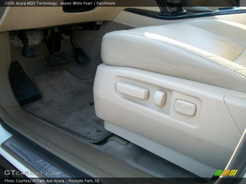 Aspen White Pearl / Parchment 2008 Acura MDX Technology