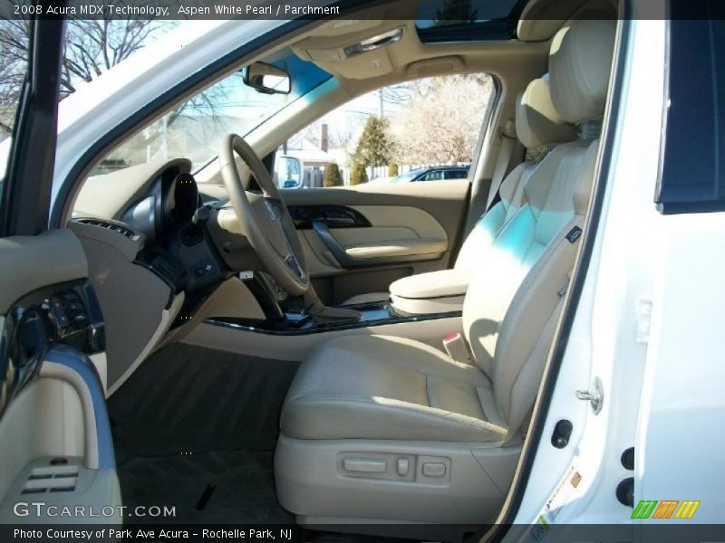 Aspen White Pearl / Parchment 2008 Acura MDX Technology