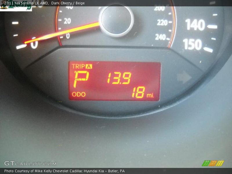 Dark Cherry / Beige 2011 Kia Sorento LX AWD