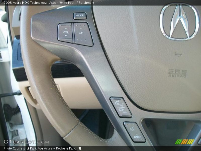 Aspen White Pearl / Parchment 2008 Acura MDX Technology