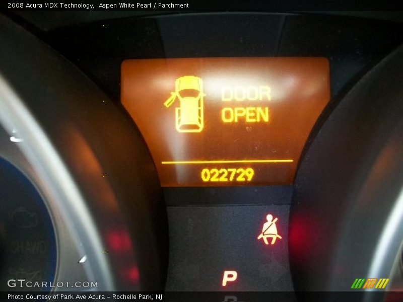 Aspen White Pearl / Parchment 2008 Acura MDX Technology