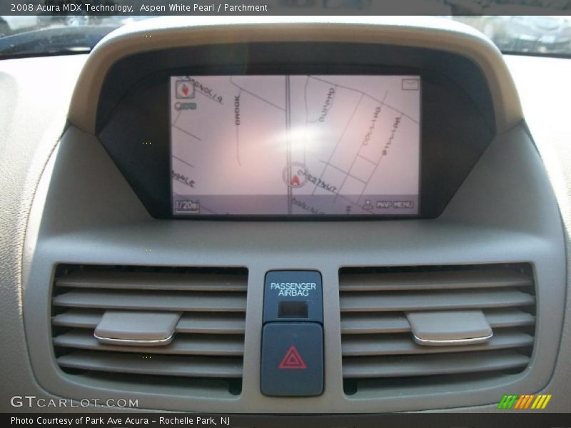 Aspen White Pearl / Parchment 2008 Acura MDX Technology