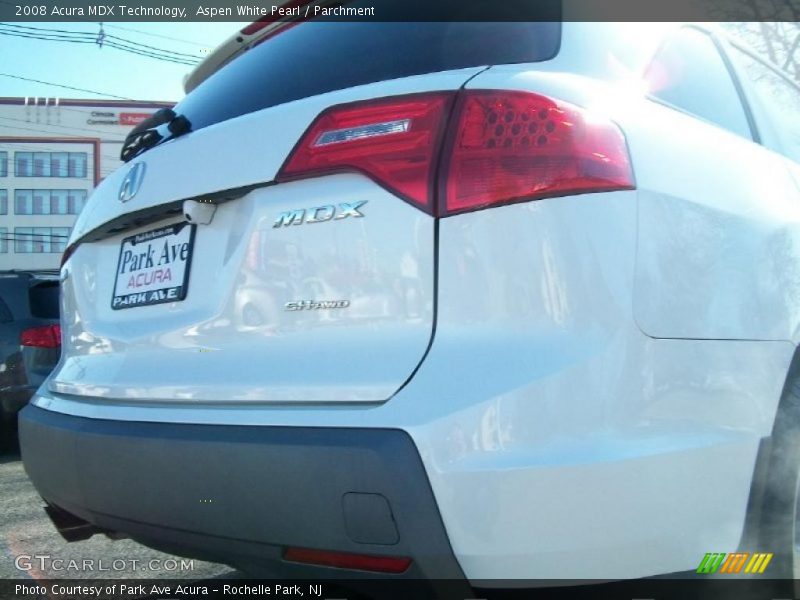 Aspen White Pearl / Parchment 2008 Acura MDX Technology