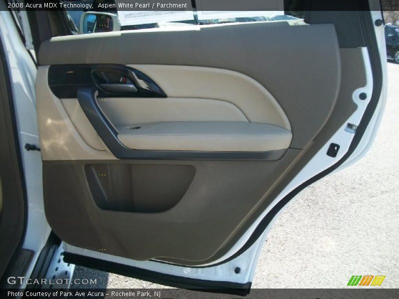 Aspen White Pearl / Parchment 2008 Acura MDX Technology