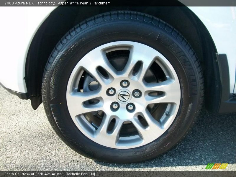 Aspen White Pearl / Parchment 2008 Acura MDX Technology