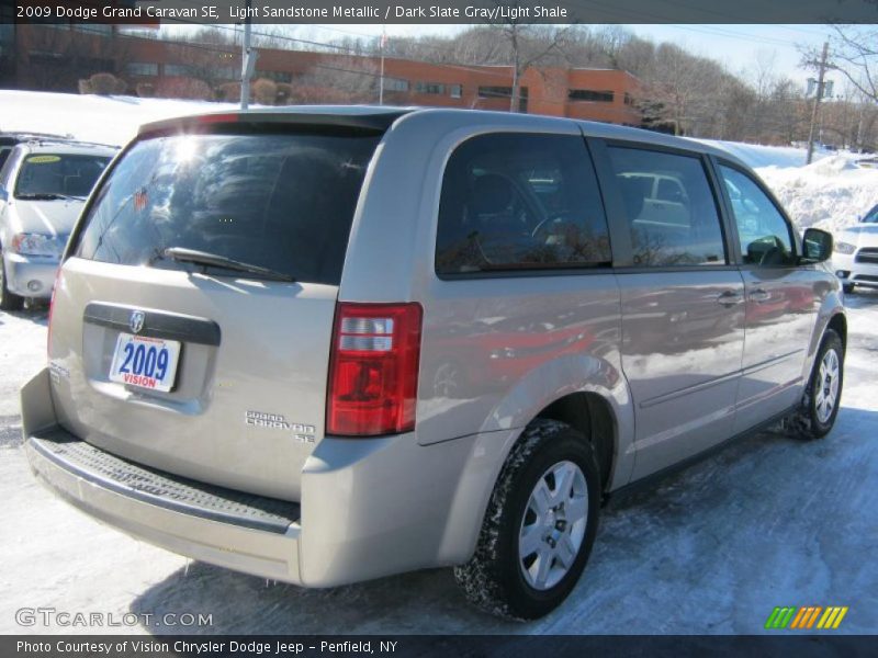 Light Sandstone Metallic / Dark Slate Gray/Light Shale 2009 Dodge Grand Caravan SE