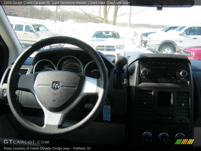 Light Sandstone Metallic / Dark Slate Gray/Light Shale 2009 Dodge Grand Caravan SE