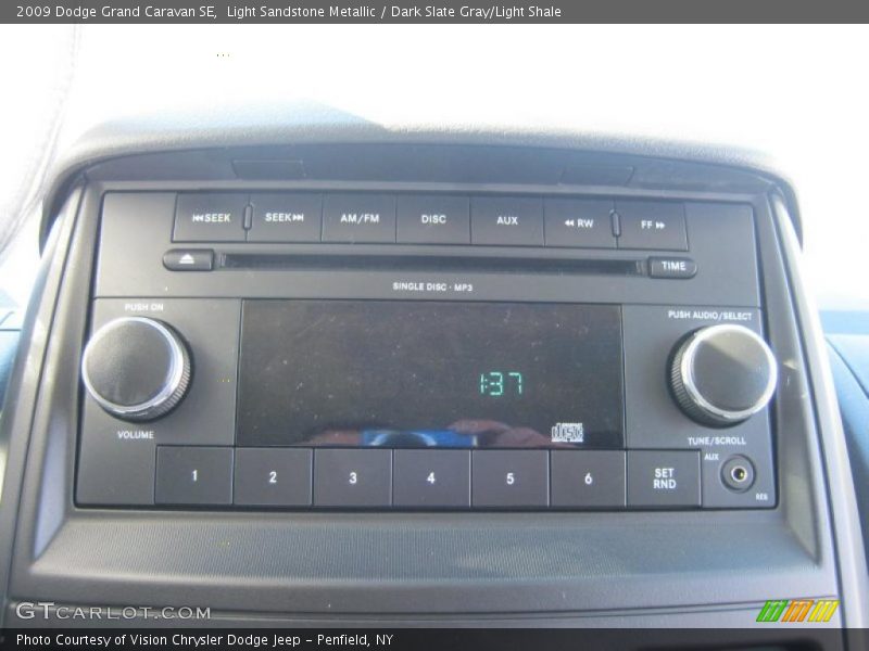 Light Sandstone Metallic / Dark Slate Gray/Light Shale 2009 Dodge Grand Caravan SE