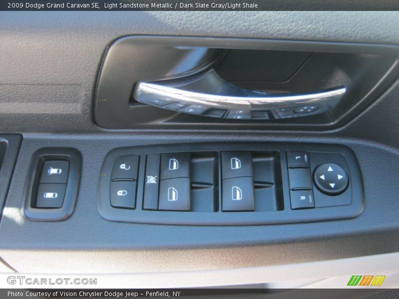 Light Sandstone Metallic / Dark Slate Gray/Light Shale 2009 Dodge Grand Caravan SE