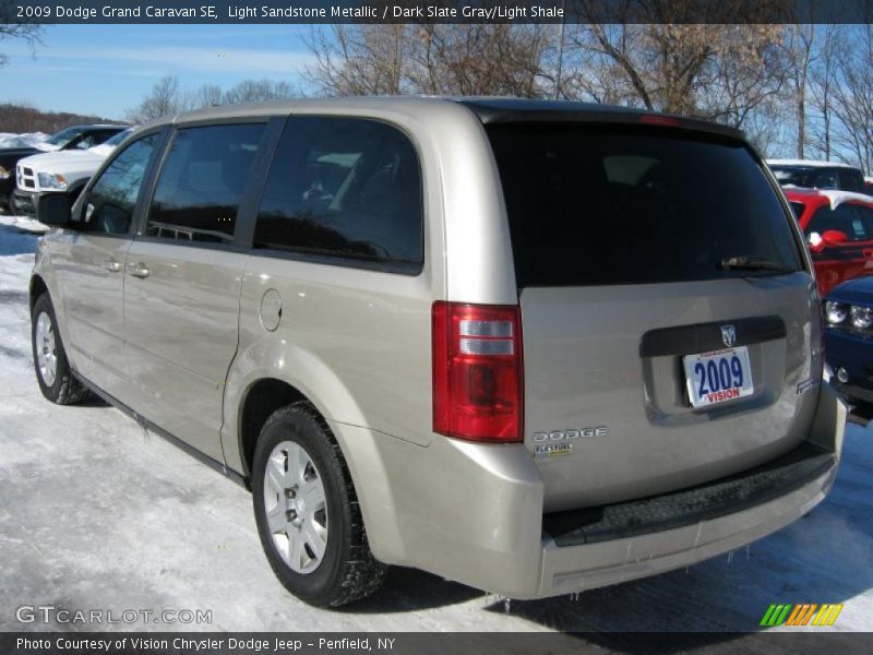 Light Sandstone Metallic / Dark Slate Gray/Light Shale 2009 Dodge Grand Caravan SE