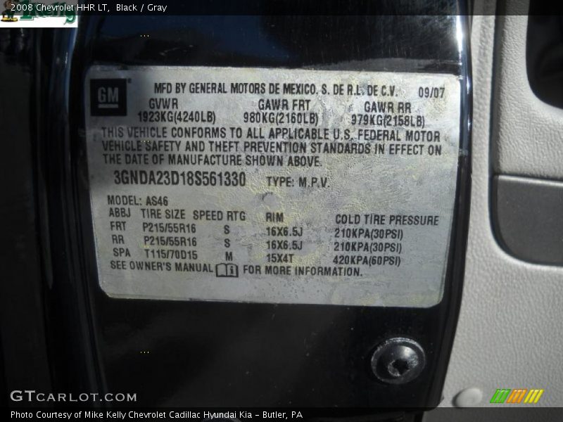 Black / Gray 2008 Chevrolet HHR LT