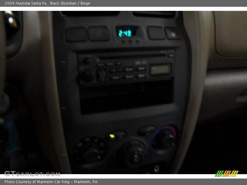 Black Obsidian / Beige 2004 Hyundai Santa Fe