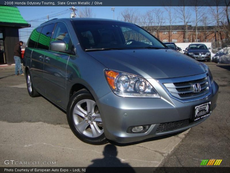 Slate Green Metallic / Olive 2008 Honda Odyssey Touring