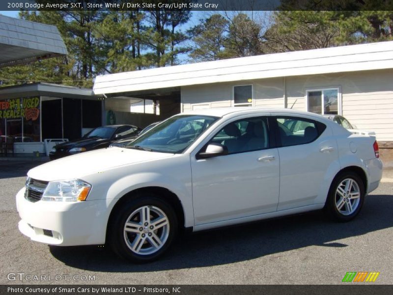 Stone White / Dark Slate Gray/Light Slate Gray 2008 Dodge Avenger SXT
