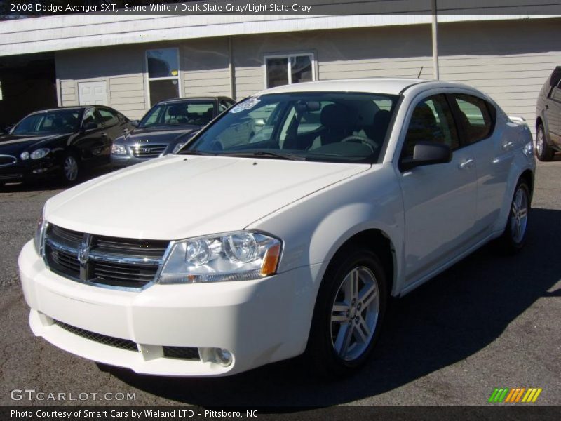 Stone White / Dark Slate Gray/Light Slate Gray 2008 Dodge Avenger SXT