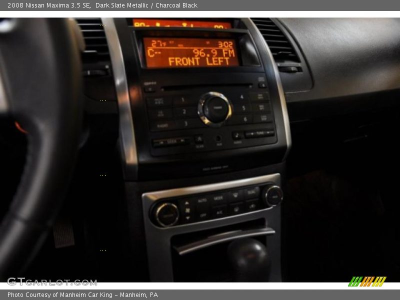 Dark Slate Metallic / Charcoal Black 2008 Nissan Maxima 3.5 SE