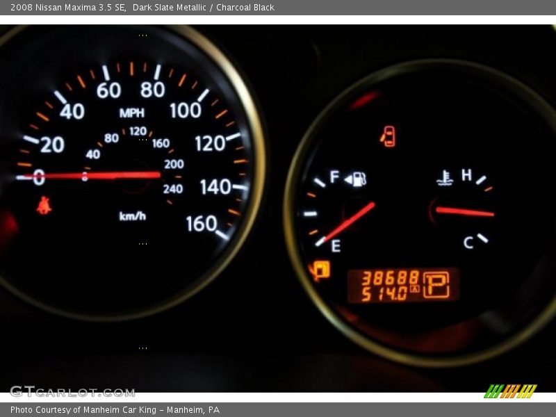 Dark Slate Metallic / Charcoal Black 2008 Nissan Maxima 3.5 SE