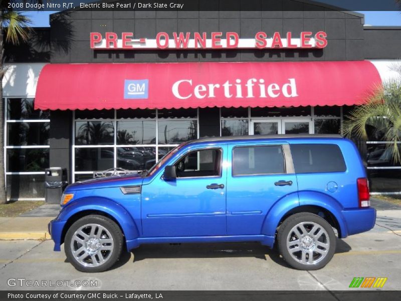 Electric Blue Pearl / Dark Slate Gray 2008 Dodge Nitro R/T