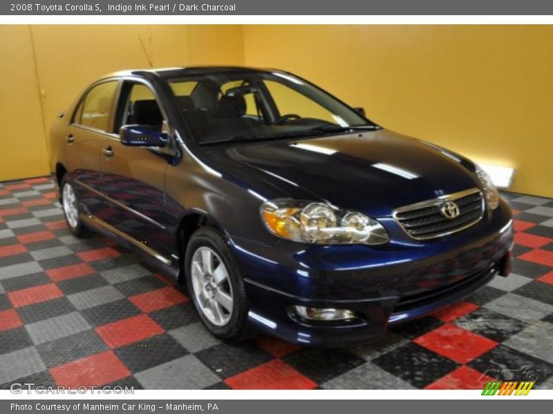 Indigo Ink Pearl / Dark Charcoal 2008 Toyota Corolla S