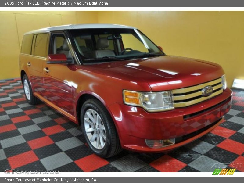 Redfire Metallic / Medium Light Stone 2009 Ford Flex SEL