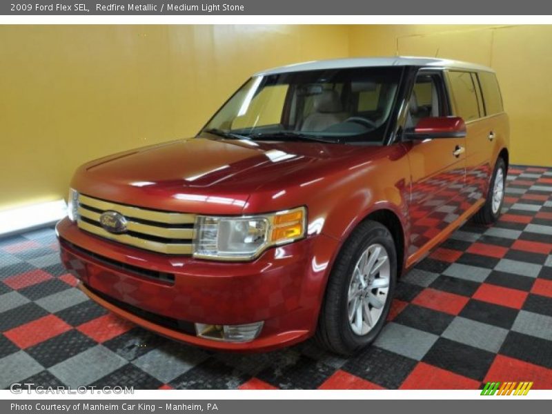 Redfire Metallic / Medium Light Stone 2009 Ford Flex SEL