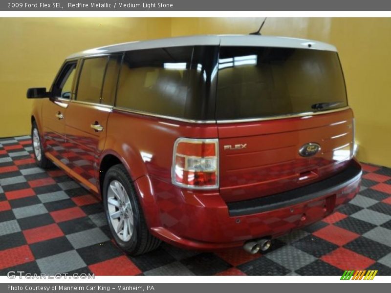 Redfire Metallic / Medium Light Stone 2009 Ford Flex SEL